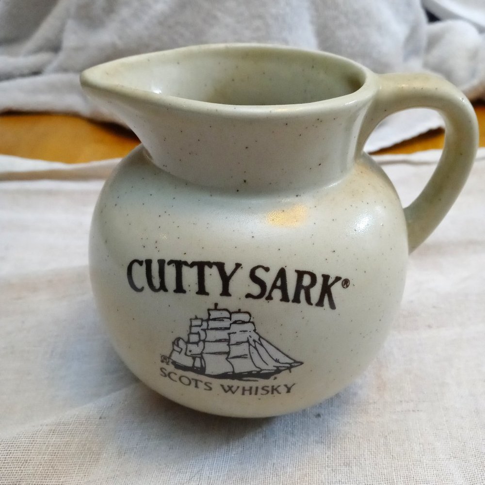 Vintage Cutty Sark Pottery Pitcher for Whiskey